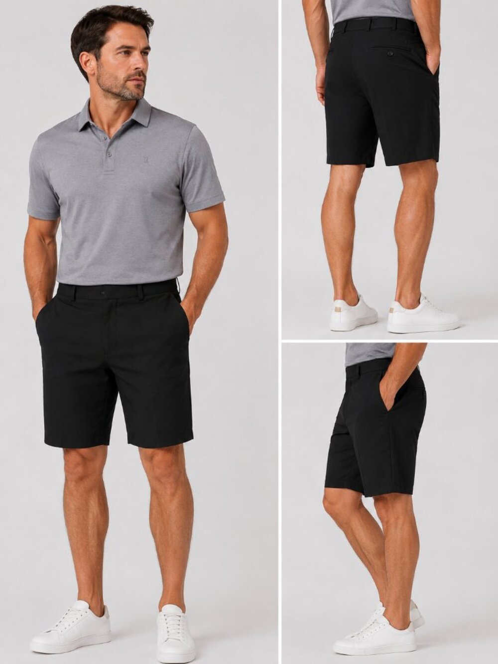 Walter Hagen Men’s Black Performance Golf Shorts - Size 32